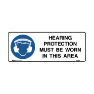 PF835052 Mandatory Sign - Hearing Protection Must Be Worn In This Area 