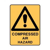 PF835105 Warning Sign - Compressed Air Hazard 