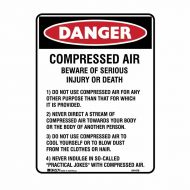 PF835138 Danger Sign - Compressed Air 