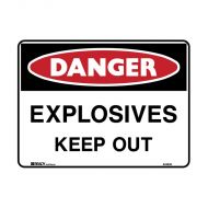 PF835146 Danger Sign - Explosives Keep Out 