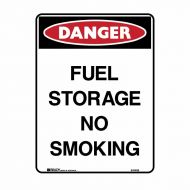 PF835184 Danger Sign - No Fuel Storage No Smoking 