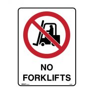 PF835229 Prohibition Sign - No Forklifts 