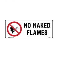 PF835238 Prohibition Sign - No Naked Flames 