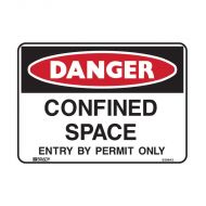 PF835301 Danger Sign - Confined Space Entry By Permit Only 