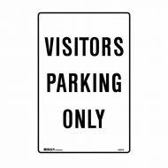 PF835319 Parking & No Parking Sign - Visitors Parking Only 