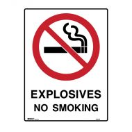 PF835347 Prohibition Sign - Explosives No Smoking 
