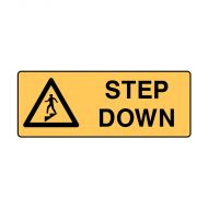 PF835383 Warning Sign - Step Down 