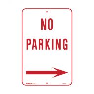 PF835701 Parking & No Parking Sign - No Parking Arrow Right 