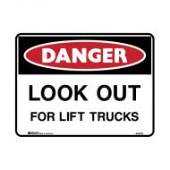 PF835816 Danger Sign - Look Out For Lift Trucks 