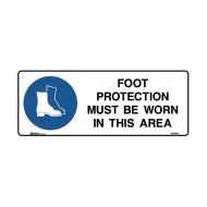 PF836059 Mandatory Sign - Foot Protection Must Be worn In This Area 