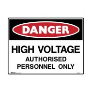 PF836779 Danger High Voltage Authorised Personnel Only 