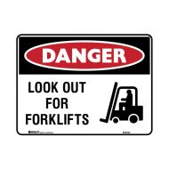 PF837897 Warehouse-Loading Dock Sign - Graphic Sign Look Out For Forklifts 