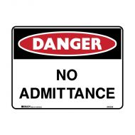 PF840333 Danger Sign - No Admittance 