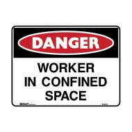 PF840722 Danger Sign - Worker In Confined Space 