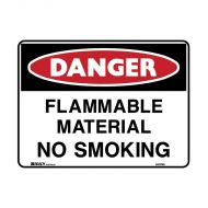 PF840797 Danger Sign - Flammanle Materials No Smoking 