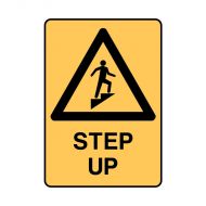 PF840838 Warning Sign - Step Up 