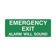 PF841149 Exit Sign - Emergency Exit Alarm Will Sound 