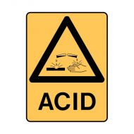 PF841176 Warning Sign - Acid 