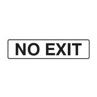 PF841184 Exit Sign - No Exit 