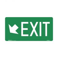 PF841408 Exit Sign - Exit Arrow Bottom Left 