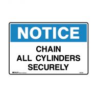 PF841479 Notice Sign - Chain All Cylinders Securely 
