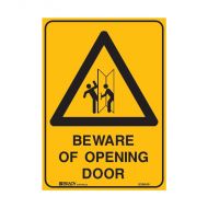 PF841495 Warning Sign - Beware Of Opening Door 
