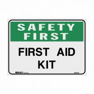 PF841545 Emergency Information Sign - Safety First First Aid Kit 