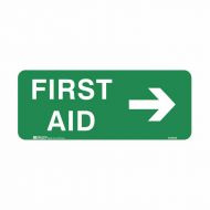 PF841567 Emergency Information Sign - First Aid Arrow Right 