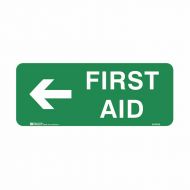 PF841569 Emergency Information Sign - First Aid Arrow Left 