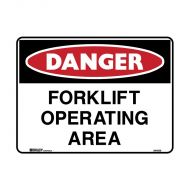 PF841654 Danger Sign - Forklift Operating Area 