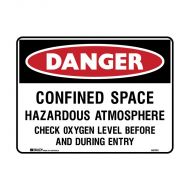 PF841760 Danger Sign - Confined Space Hazardous Atmosphere 