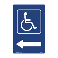 PF841840 Accessible Traffic & Parking Sign - Disabled Picto Arow Right 