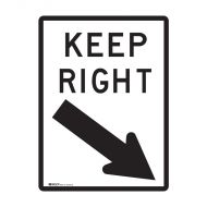 PF841956 Traffic Site Safety Sign - Keep Right 