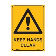 PF842397 Warning Sign - Keep Hands Clear 