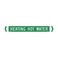 PF842489 Pipemarker - Heating Hot Water