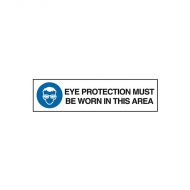 PF842829 Entry & Overhead Sign - Eye Protection Must Be Worn In This Area 