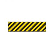 PF842851 Entry & Overhead Sign - Yellow-Black Diagonal Stripe 