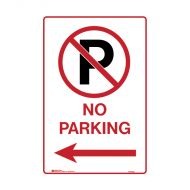 PF843198 Parking & No Parking Sign - No Parking Picto Arrow Left 