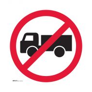 PF843369 Directional Traffic Sign - No Trucks 