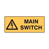 PF844214 Warning Sign - Main Switch 
