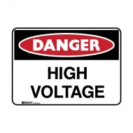 PF844225 BradyGlo Sign - Danger High Voltage 