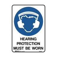 PF844335 A4 Safety Sign - Hearing Protection Must Be Worn 