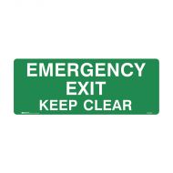 PF844387 Exit Sign - Emergency Exit Keep Clear 