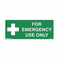 PF844570 Emergency Information Sign - For Emergency Use Only 