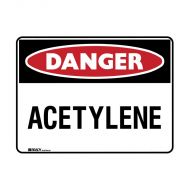 PF844837 Danger Sign - Acetylene 