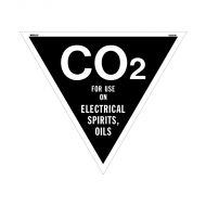 PF846336 Fire Equipment Sign - CO2 For Use On Electrical Spirits Oils 