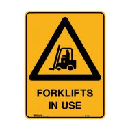 PF846731 Warning Sign - Forklifts In Use 