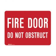 PF847201 Fire Equipment Sign - Fire Door Do Not Obstruct 