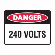 PF847691 Electrical Hazard Sign - Danger 240 Volts 