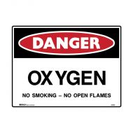 PF847746 Mining Site Sign - Danger Oxygen No Smoking No Open Flames 